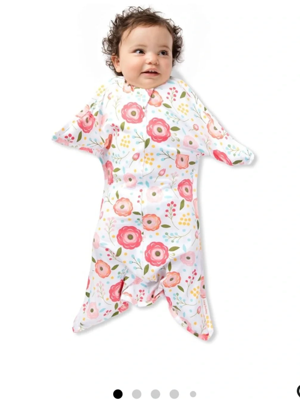 Sleeping Baby Zipadee-Zip Transition Swaddle Sleep Sack Floral Size Small